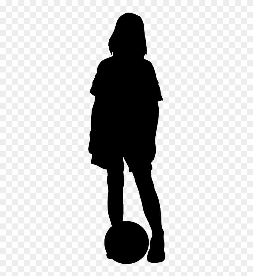 Boy Silhouette, Boy Standing White Silhouette, Girl - Silhouette Of Girl #1326801