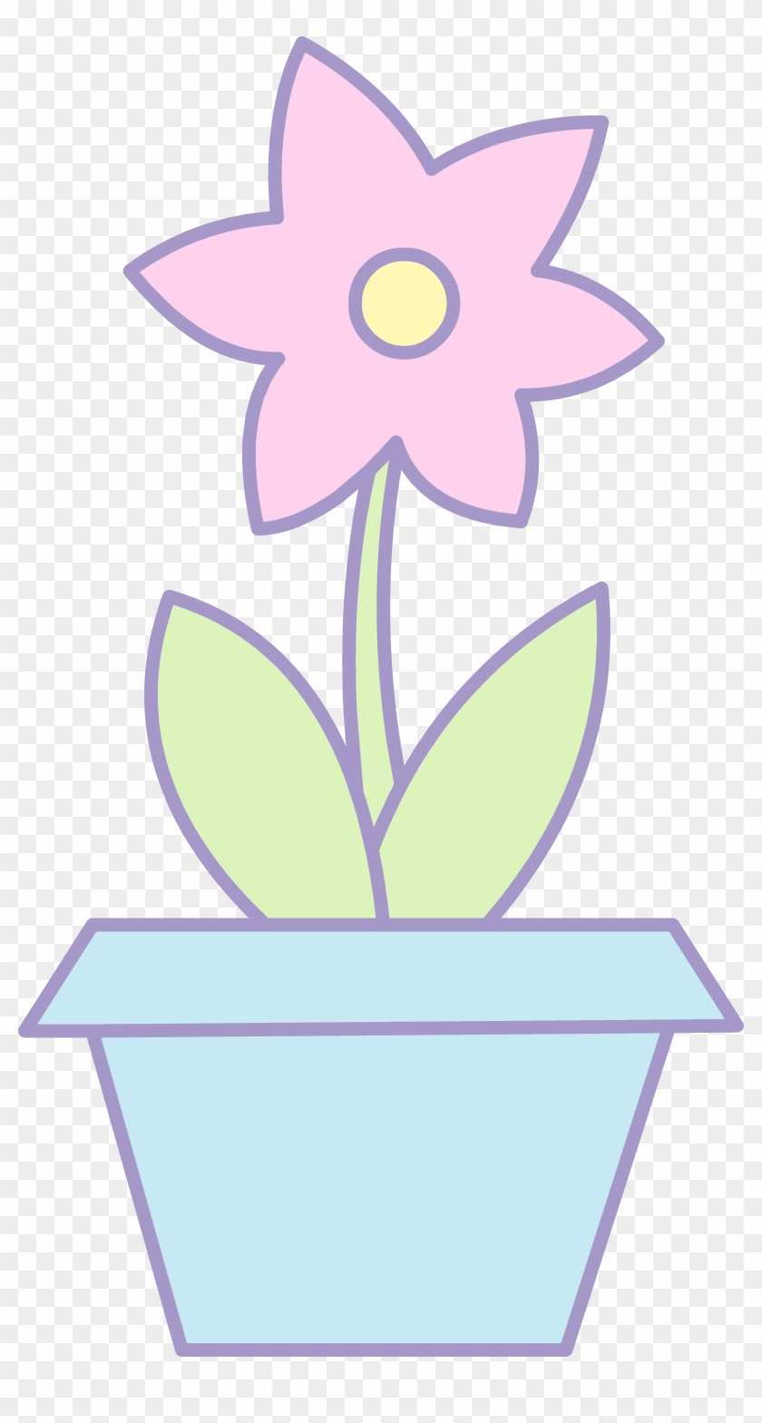 Flower Pot Clipart - Clip Art Cute Flower In Pots #1326832