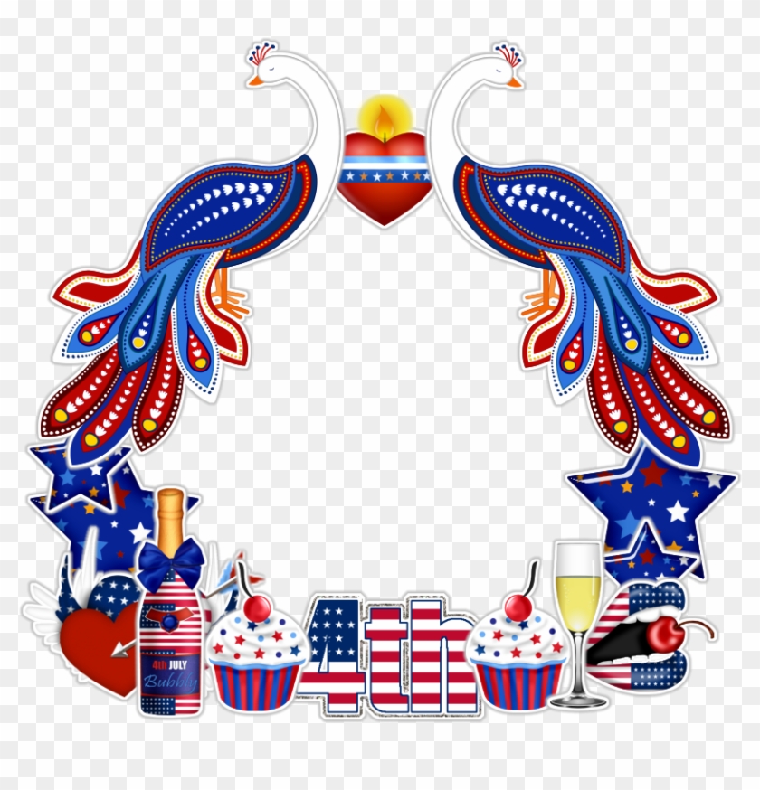 Happy 4th July Cluster Frame - Independence Day #1326949