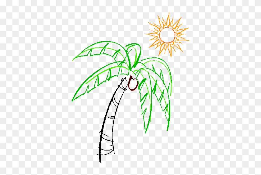 Palm Tree & Sun - Rio Palm Tree #1327254