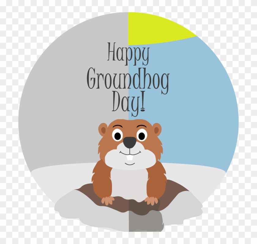 Groundhog Clipart Winter - Happy Groundhog Day 2018 #1327367