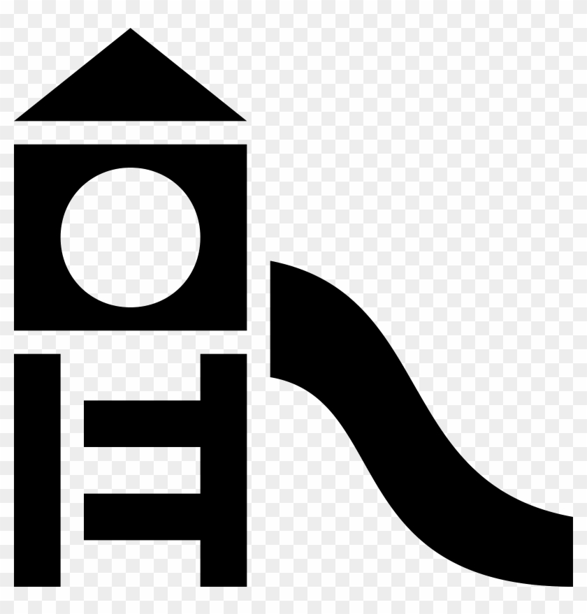 The Generic Playground Setup, An Angled Ladder Leading - Child Playground Icon Png #1327510