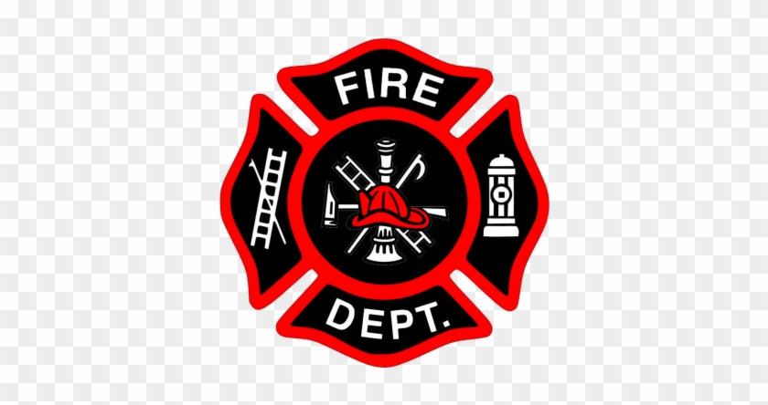 Fireman Bage New Red Hat Cut Free Images At Clker Com - Fire Fighter Logo Png #1327599
