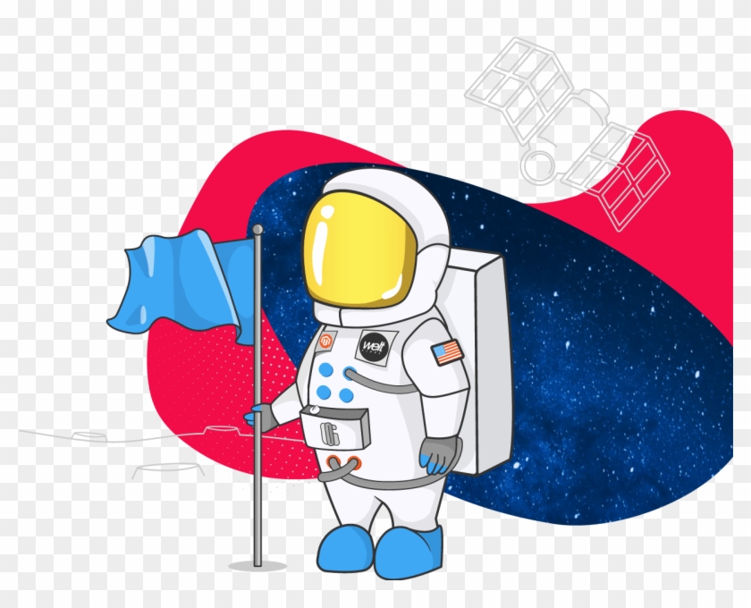Weltpixel About Us Cosmo With Flag - Cartoon #1327680