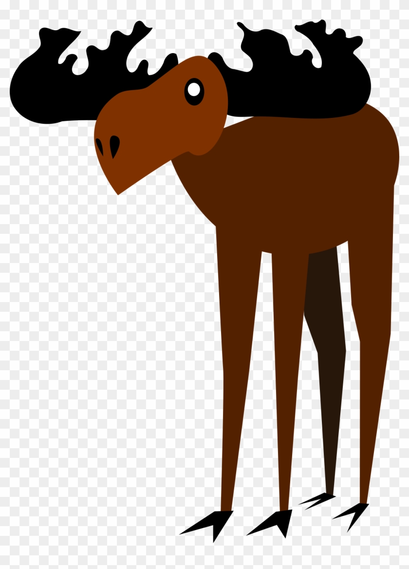 Big Image - Moose I Love Nature Hunting Funny T Shirt Tees #1328322