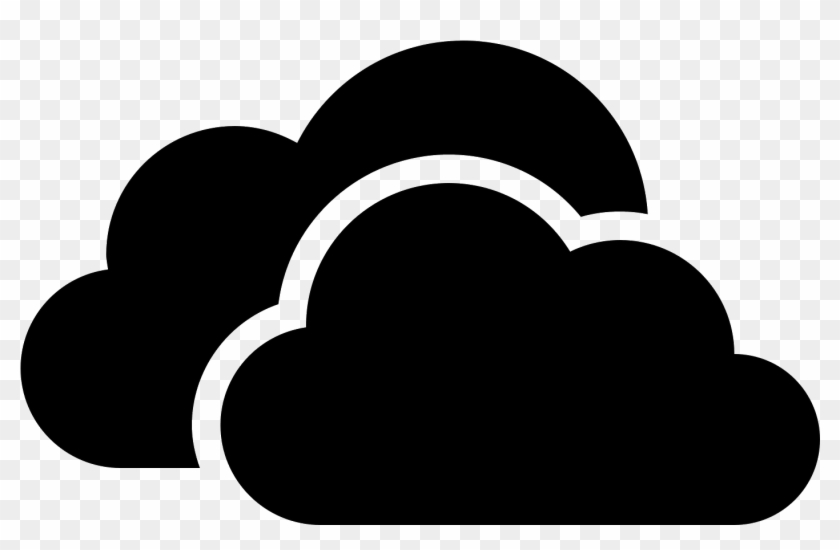 There Are Two Fluffy Clouds Overlapping One Another - One Drive For Business #1328746