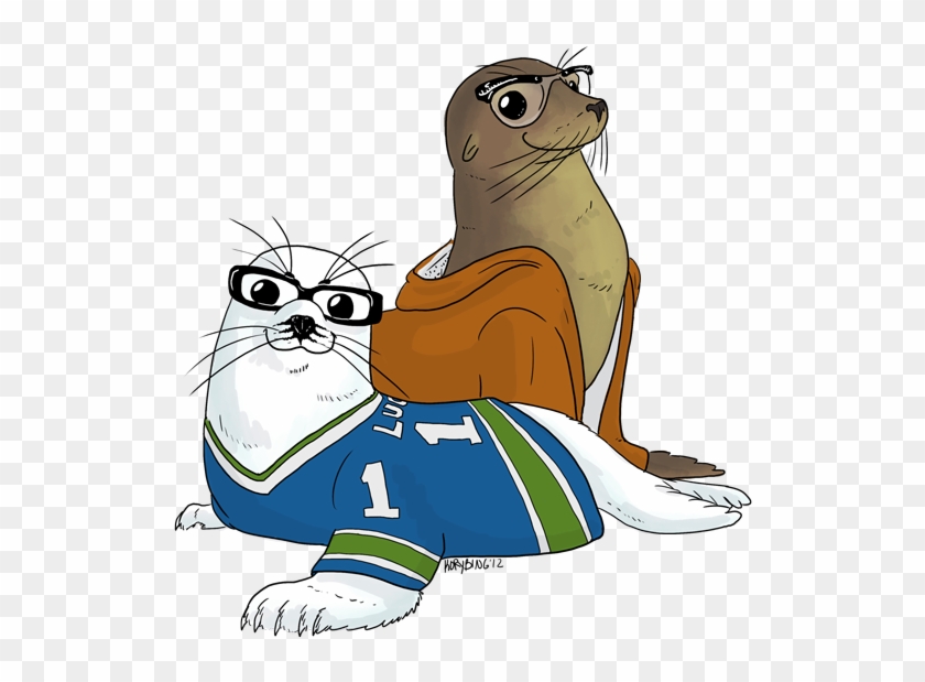 So I Drew Sfé And Me As As Baby Seals - Cartoon #1329074