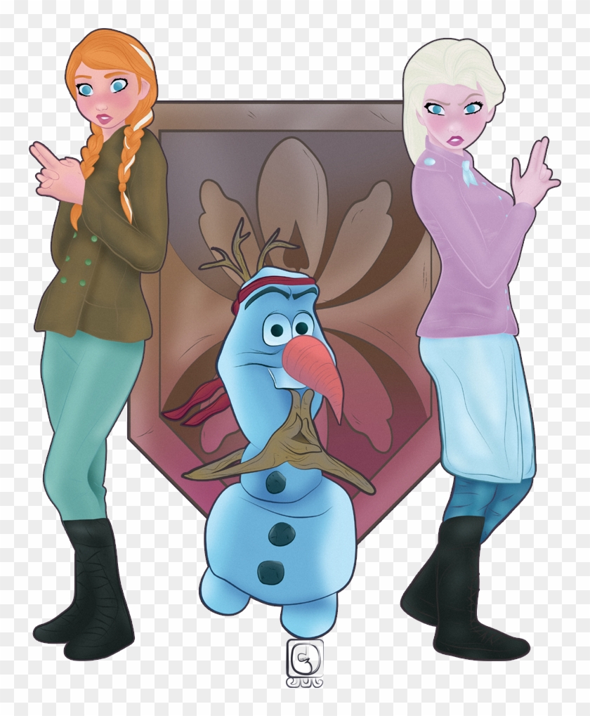 Cold War Frozen Featuring Olaf And Anna And Elsa By - Frozen #1329240