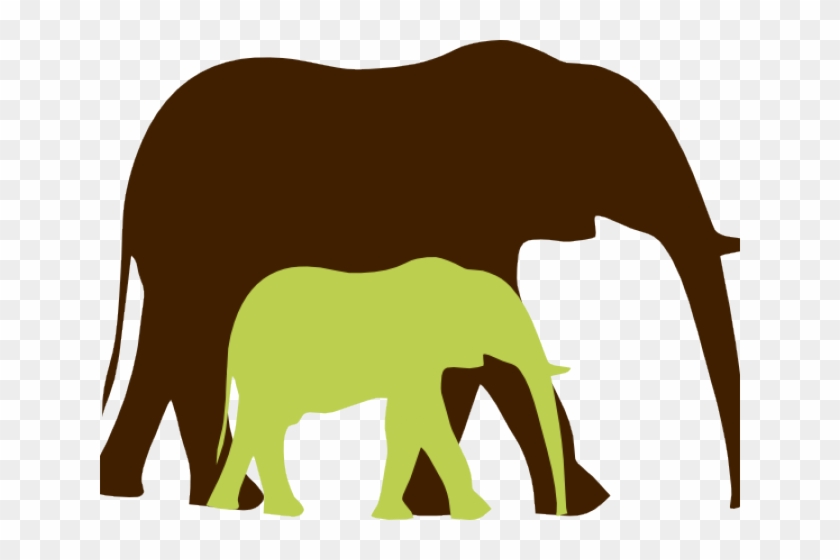 Mammal Clipart Mommy - Elephant Walk Trucker Hat, White And Black, One Size #1329345