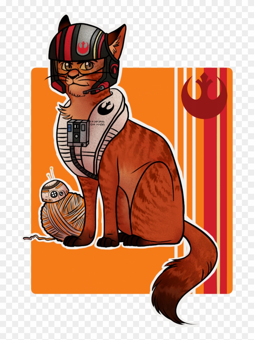 Pilot Poe Cat By Onishark - Cartoon #1329426
