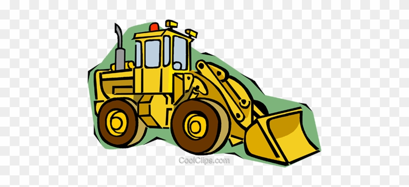 Front End Loader Royalty Free Vector Clip Art Illustration - Front End Loader Clipart #1329621