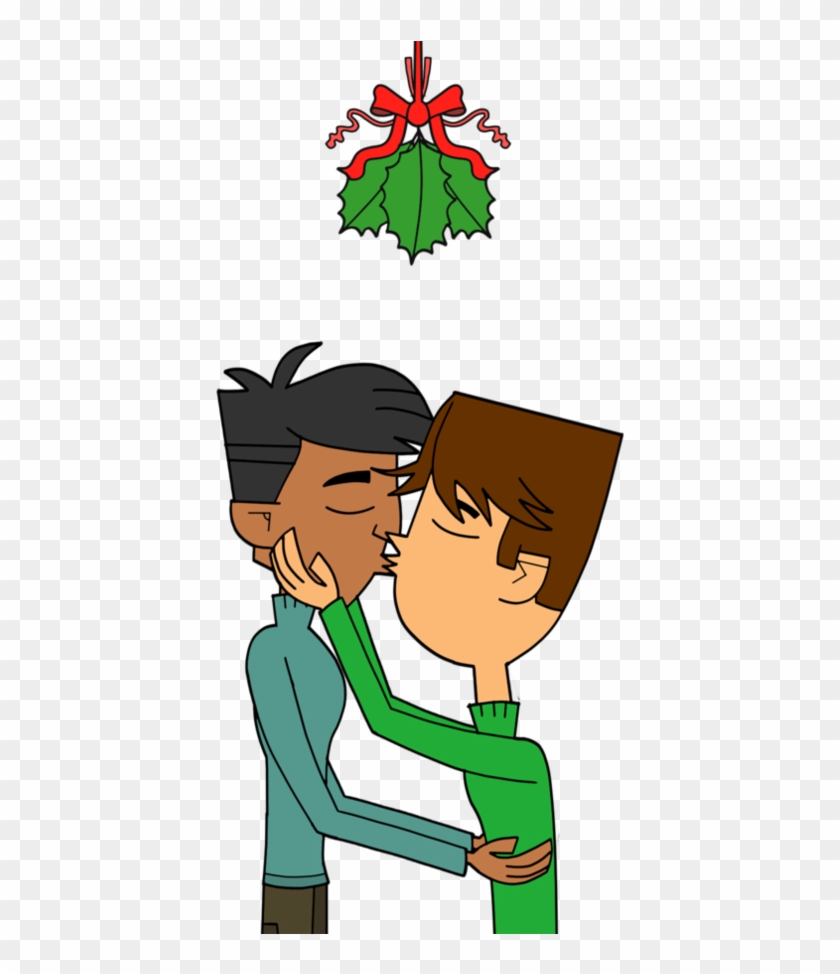 Cody And Dave Under The Mistletoe By Magnetic-lightpulse - Cartoon #1330700