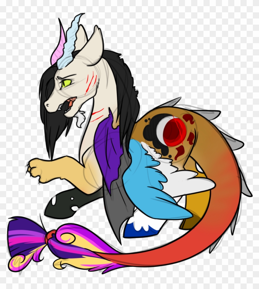 Slightinsanity, Draconequus, Draconequus Oc, Hybrid, - Cartoon #1330819