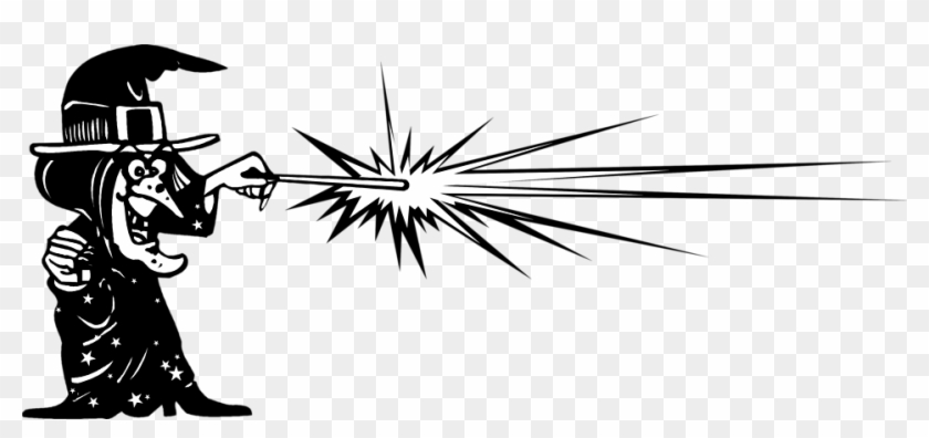 Witch - Magic Wand Clip Art #1331105