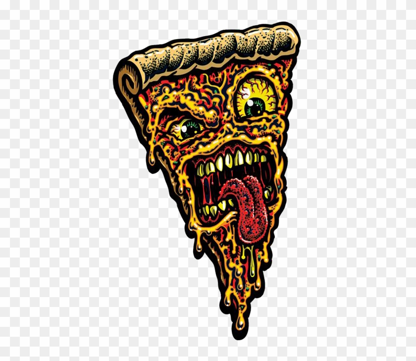 Santa Cruz De La Pizza T-shirt Artista Patineta - Skateboard Art Of Jim Phillips #1331234