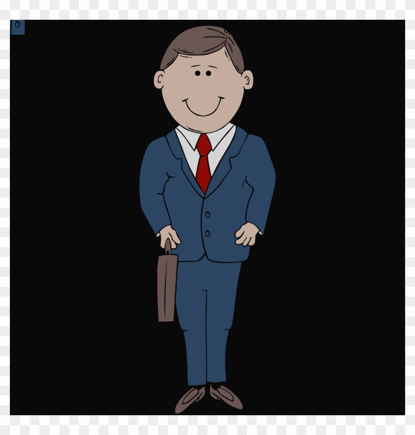 Cartoon Man Clipart Cartoon Man Standing Clipart Transparent - Man In Suit Cartoon #1331758