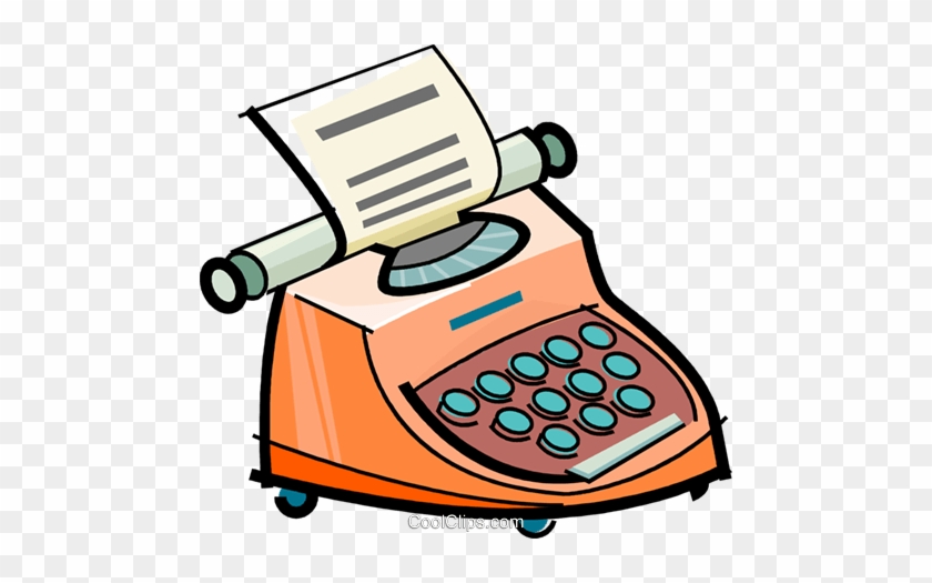 Simple Clipart Typewriter - Cartoon Images Of Typewriter #1331903