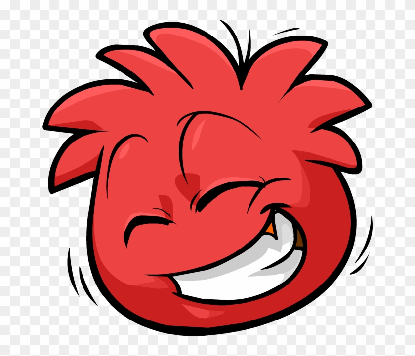 Red Puffle Laughing - Puffles Png #1332030