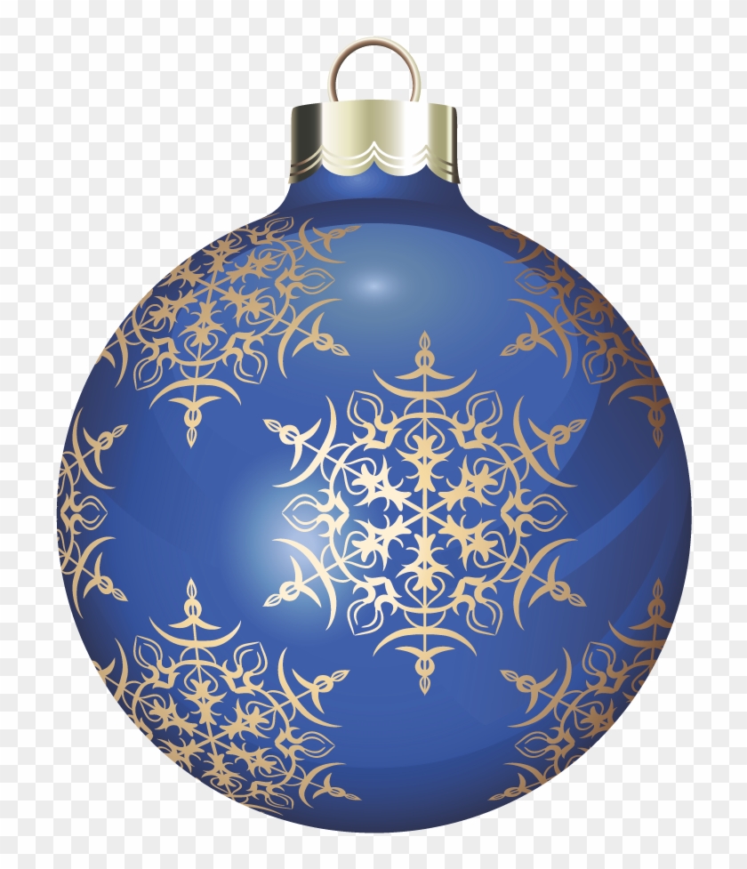 Blue Christmas Ball Ornament Clip Art At Clker - Blue Christmas Ball Png #1332365
