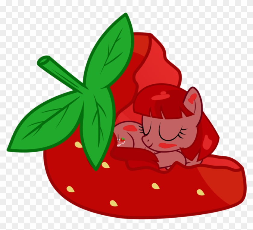Sleepy Strawberry In A Strawberry By Vectorvito - Sleepy Strawberry In A Strawberry By Vectorvito #1332418