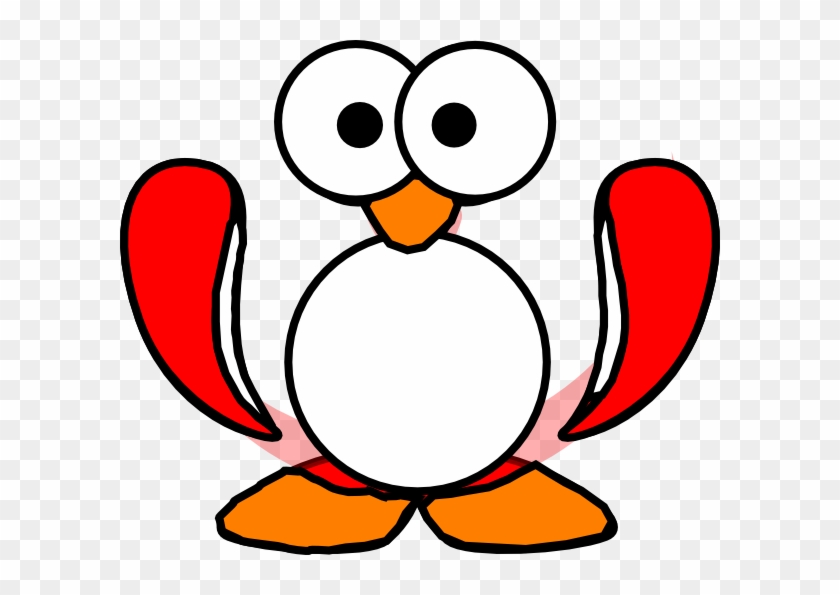 Red Penguin Clip Art At Clker - Clip Art #1332427