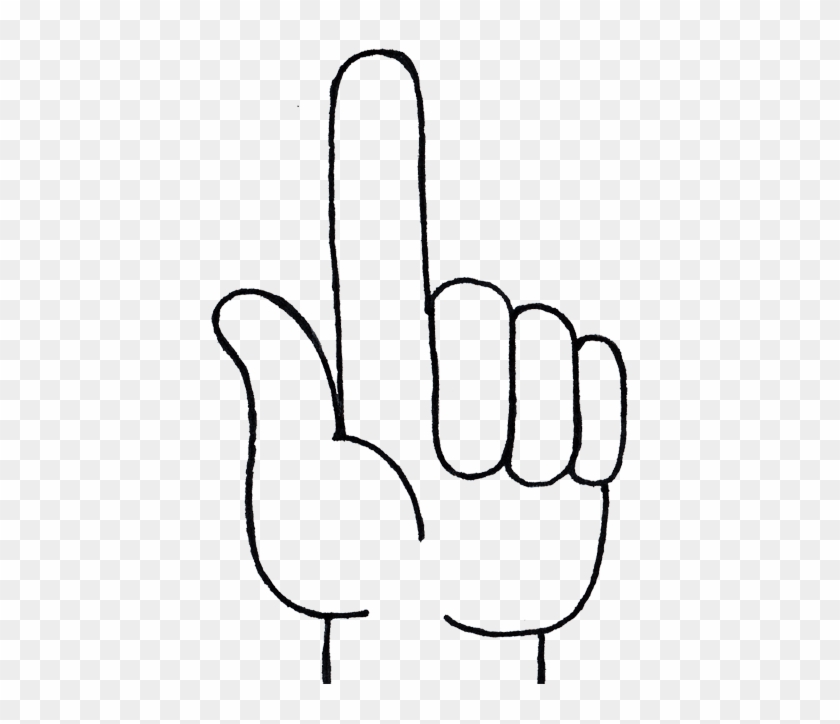 One Finger Up Clipart #1332450