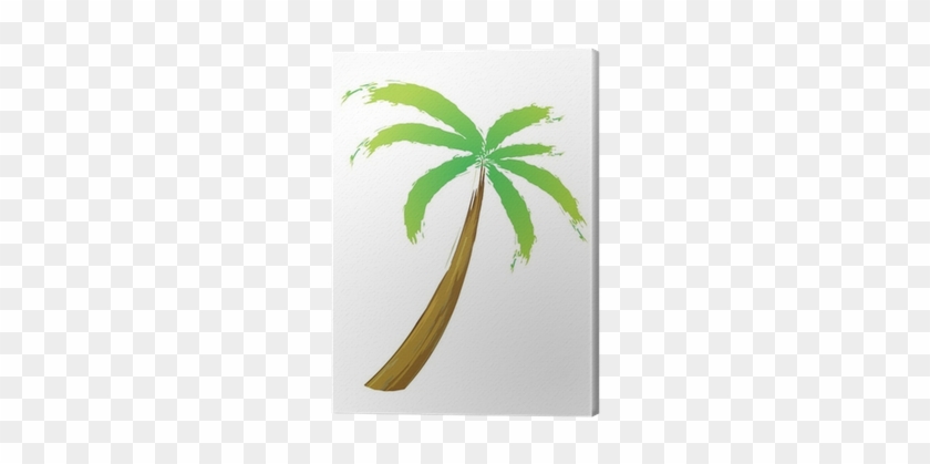 Cuadro En Lienzo Palmera, Ilustración Vectorial • Pixers® - Island #1333199