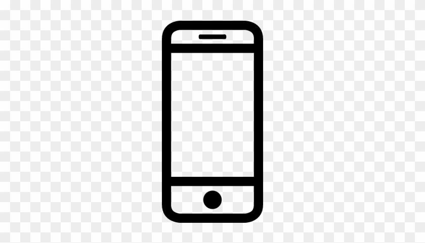 Mobile Phone Outline Â‹† Free Vectors, Logos, Icons - Mobile Outline Icon Png #1333419