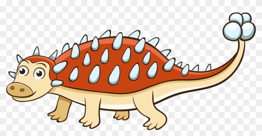 Dinosaur Ankylosaurus Euoplocephalus Cartoon Clip Art - Dessenhos Dinossauros #1333483