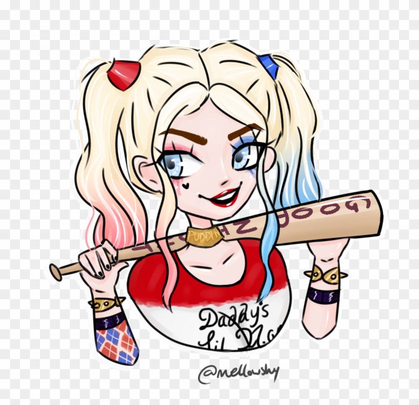 Harley Quinn By Mellowshy - Cartoon #1334150