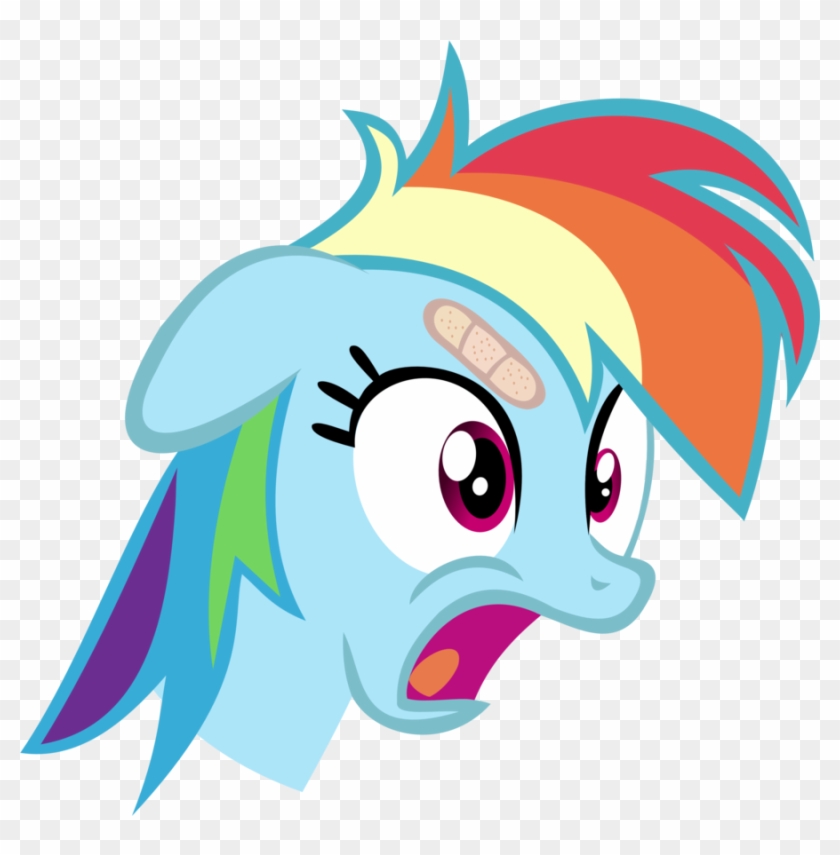 Rainbow Dash's Face - Cartoon #1334398