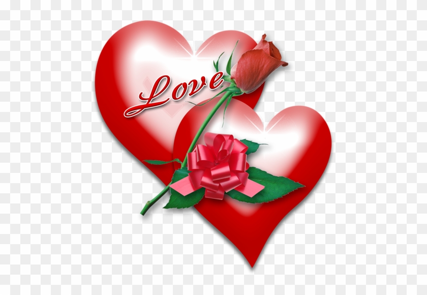 Valentine Clipart Set2 53 - Valentine Roses And Hearts #1334874