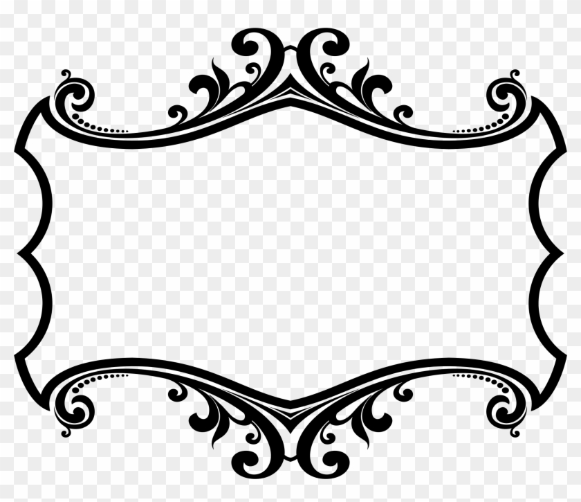 Decorative Arts Picture Frames Ornament Clip Art - Flourish Frame Clipart #1335122