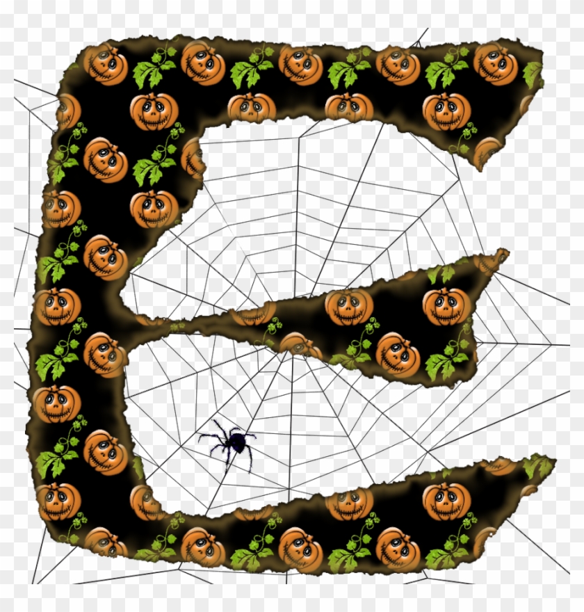 Alfabeto De Calabazas Y Telarañas - Letter #1336344