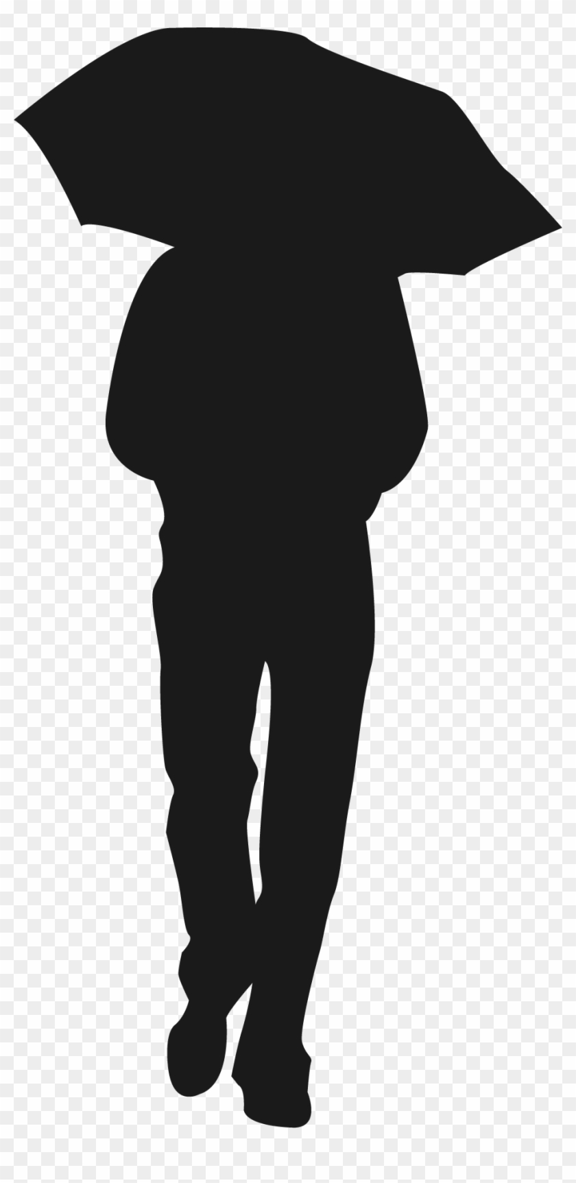 Silhouette Umbrella Rain Scalable Vector Graphics - Walking #1336369