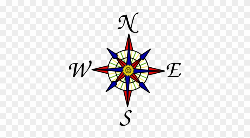 Compass Clip Art Free Download Vector 2 Clipartix - Compass Rose Clip Art #1336431