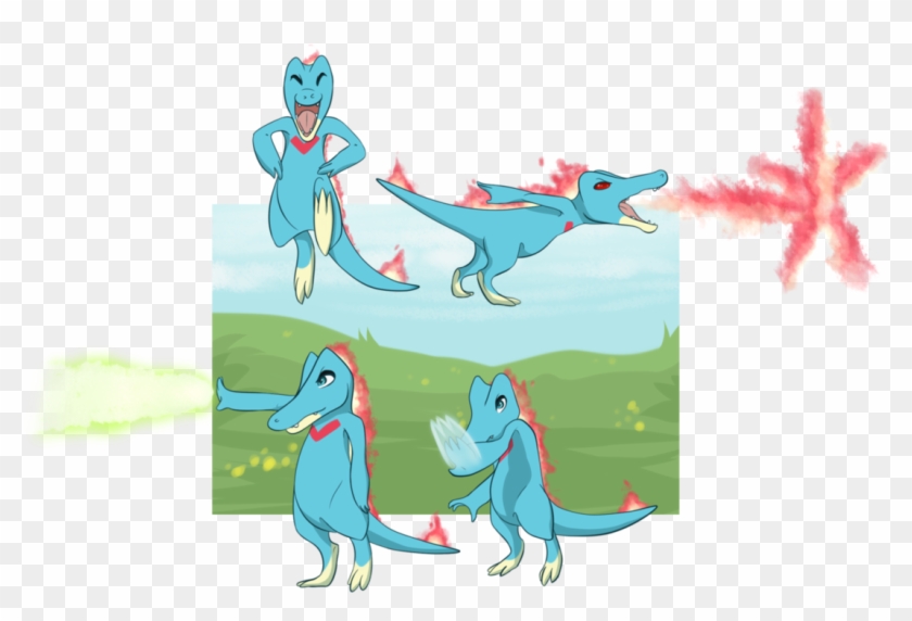 Bounce, Fire Blast, Solarbeam, Dragon Claw By Silvercrosspokemon - Cartoon #1336649