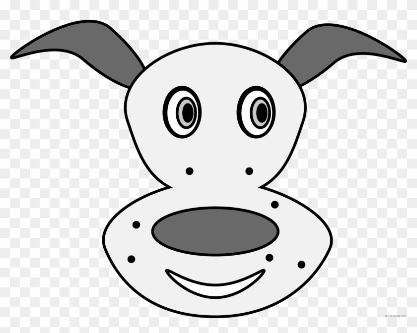 Dog Animal Free Black White Clipart Images Clipartblack - Cartoon #1336771