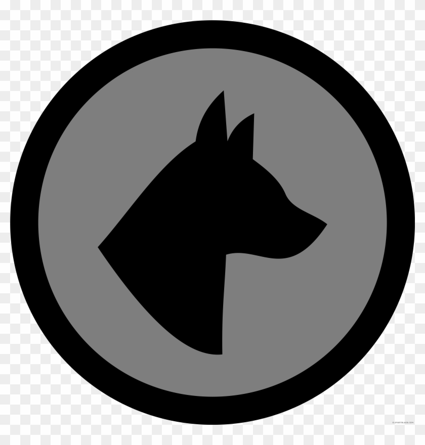 Dog Animal Free Black White Clipart Images Clipartblack - Clip Art #1336773