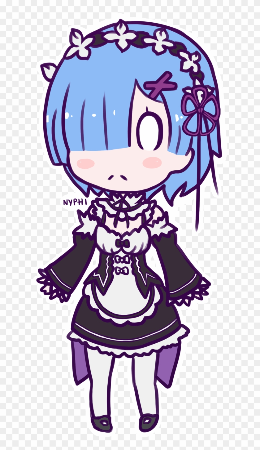 Chibi Rem ~ By Nyphi - Chibi Rem Re Zero #1336960