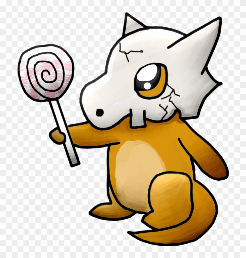 Lollipop Cubone By Skullkidgirl - Cartoon #1337030