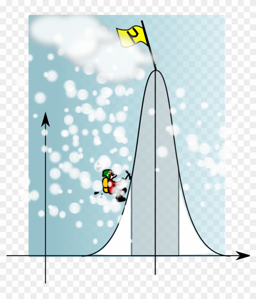 How To Set Use Climbing The Gaussian Mountain Svg Vector - Steep Mountain Clipart #1337735