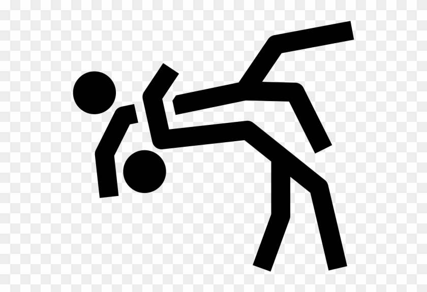 Wrestling Rubber Stamp - Graphic Design #1337861