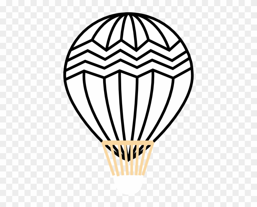 Hot Air Balloon Clipart Pictures Black And White #1337970
