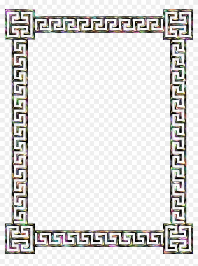 Greek Border Clip Art Clipart Borders And Frames Meander - Greek Key Frame #1338417