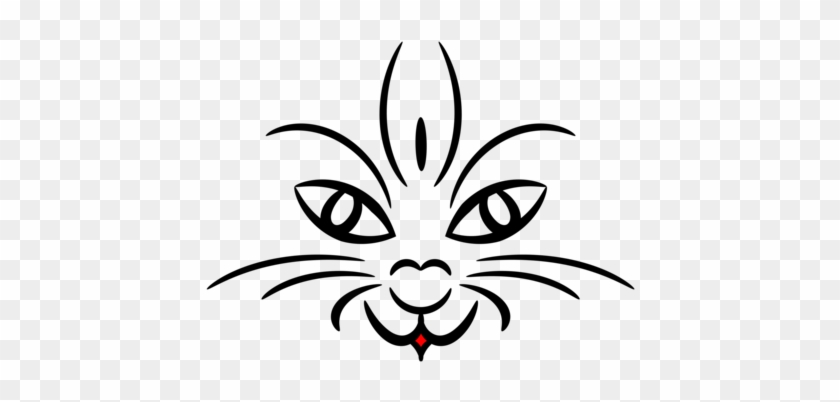 All Photo Png Clipart - Niedliches Katze Gesicht, Im Schwarzen, Im Weiß Grußkarte #1338580