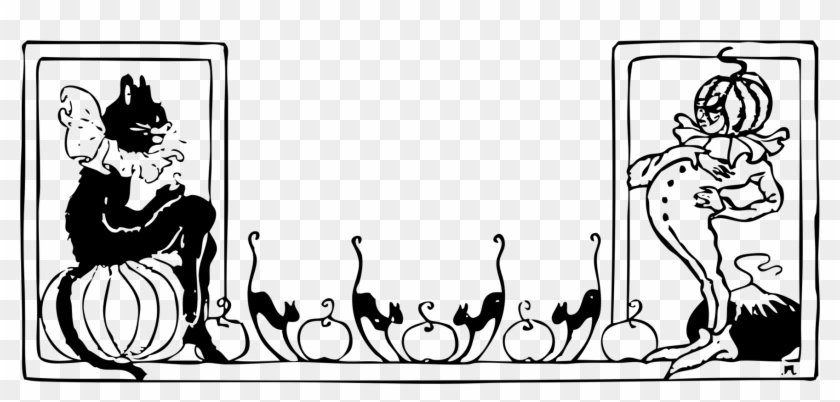 Cat Line Art Drawing Download Cartoon - Black Cat Clip Art #1338593