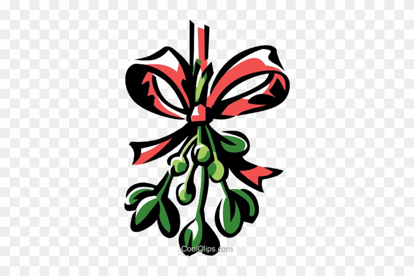 Mistletoe Royalty Free Vector Clip Art Illustration - Mistletoe Royalty Free Vector Clip Art Illustration #1338620