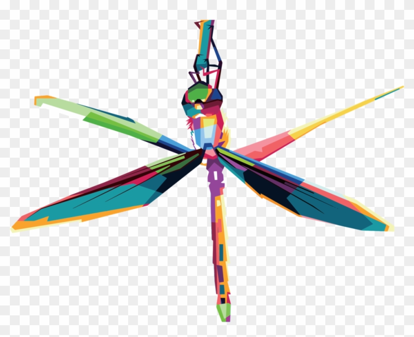 Abstract Art Dragonfly Geometry Animal - Portable Network Graphics #1338929