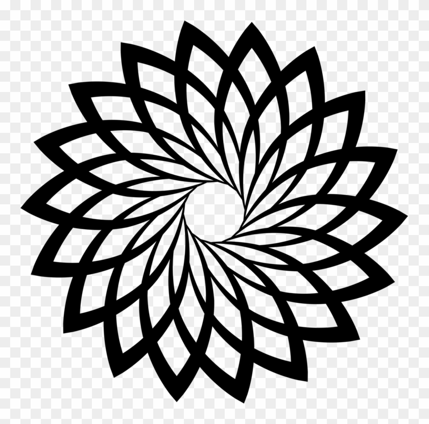 All Photo Png Clipart - Black And White Lotus Flower Clipart Png #1339418